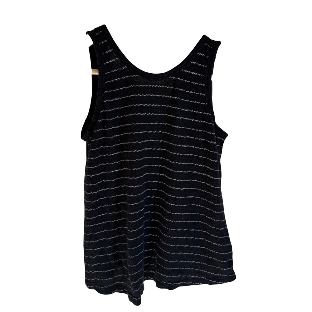 Old Navy Black Tank Top‎ XS Striped Sleeveless Casual Summer Top